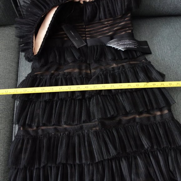 BCBG MAXAZRIA GEI63M77-001 032018 "RENA" BLACK SIZE 6 DRESS *NEW WITH TAGS* - Picture 11 of 14